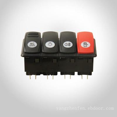 【3750500-Z2401Z東風天龍?zhí)戾\大力神五聯(lián)翹板開關3750500-Z2401Z價格,圖片,配件廠家】